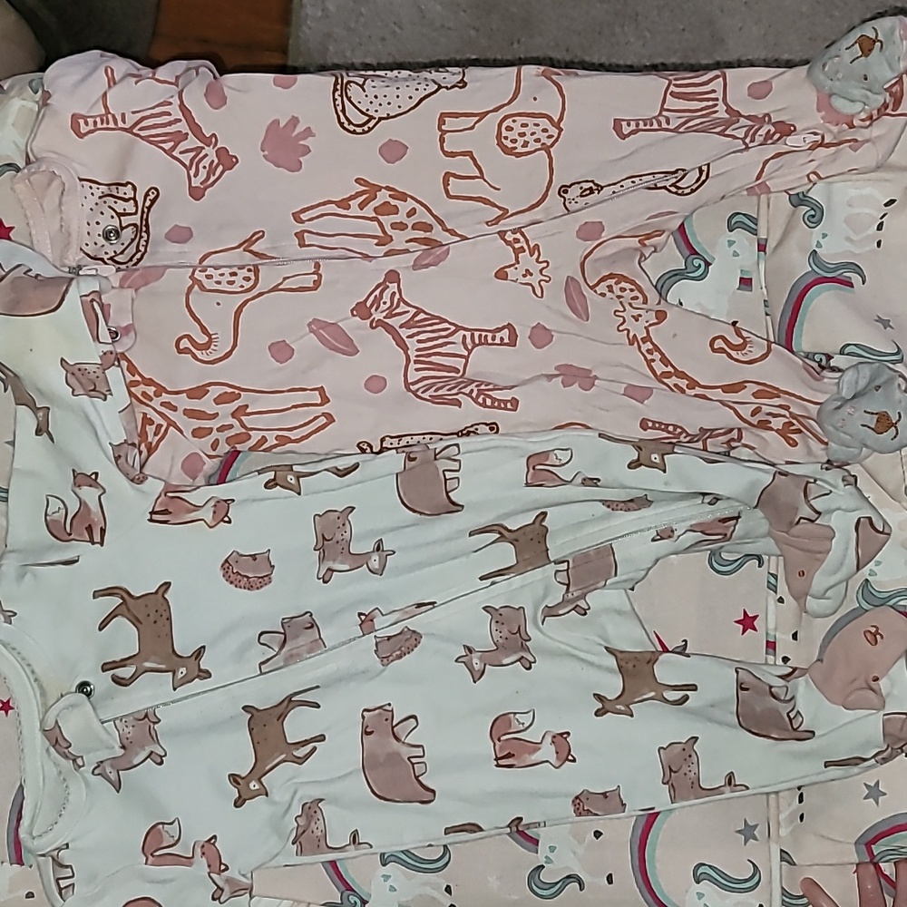 Baby Girl 3 mo Footie PJ